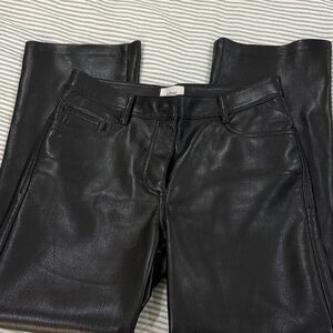 Wilfred Black Leather Trousers
